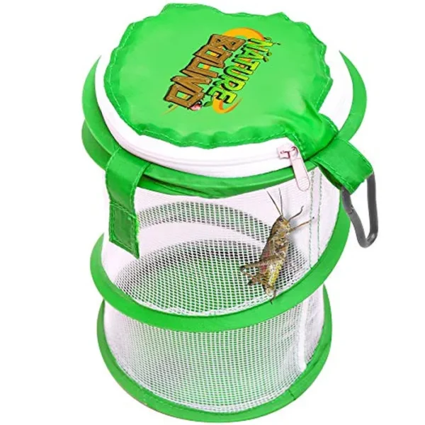 Nature Bound Pop Up Critter Catcher hábitat Kit con mosquetón clip & cierre Tapa, Color Verde, talla única