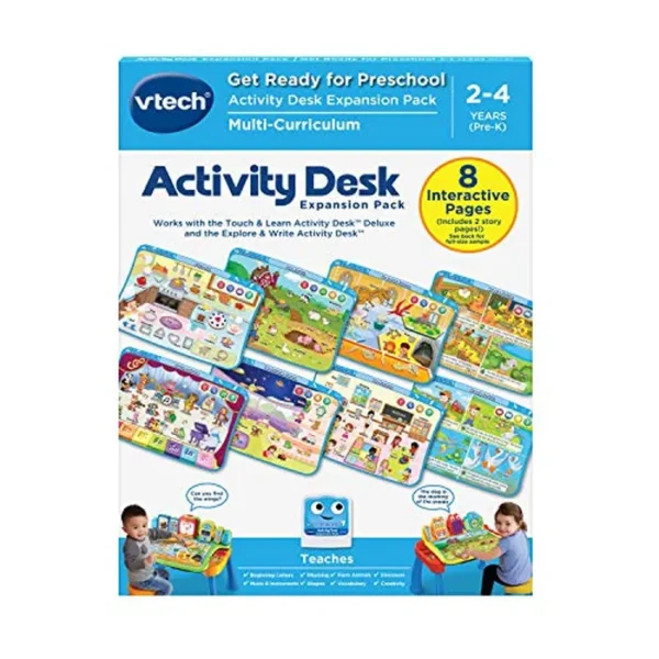 VTech Paquete de expansión Deluxe Touch and Learn Activity Desk - Prepárate para preescolar (el embalaje puede variar)