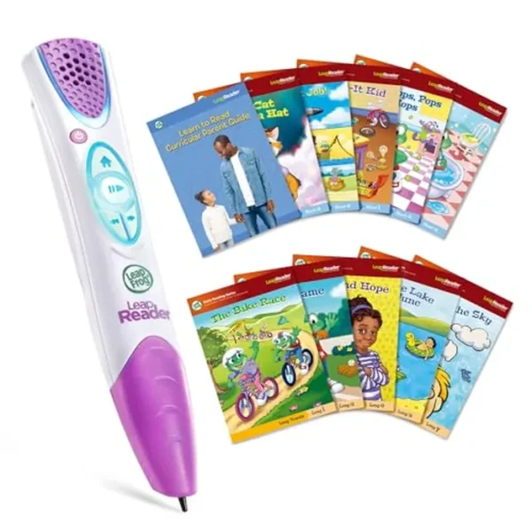 LeapFrog LeapReader System Aprender a leer Mega Pack de 10 libros, rosa