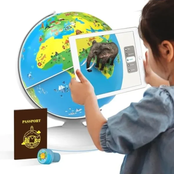 Orboot de Shifu: El globo terráqueo educativo de realidad aumentada | Juguete Stem para niños y niñas de 4 a 10 años | Ideal para regalo (sin fronteras ni nombres en el globo)