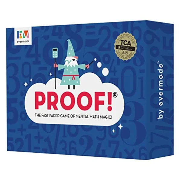 Proof! Juego de matemáticas - El juego rápido de magia de matemáticas mentales - Juego educativo galardonado con el premio Teachers' Choice, a partir de 9 años