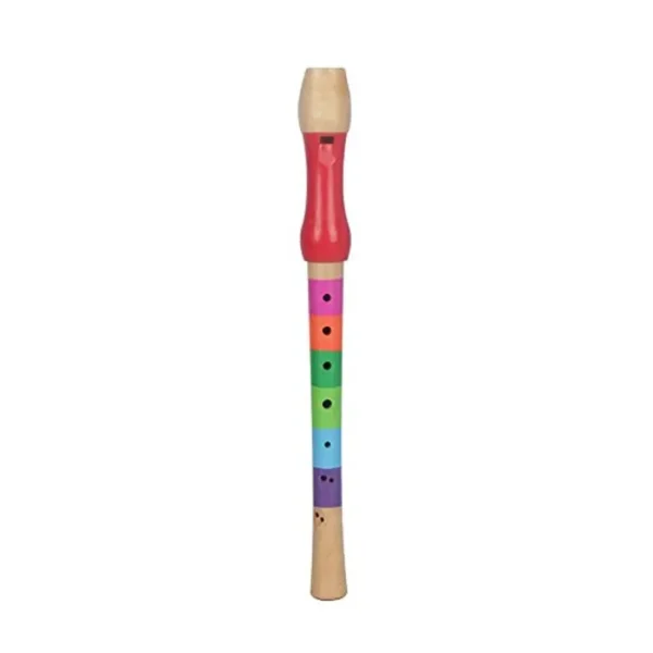 Grabadora de madera educativa flauta de madera grabadora de sonido juguete para niños principiantes (multicolor) a partir de 3 meses