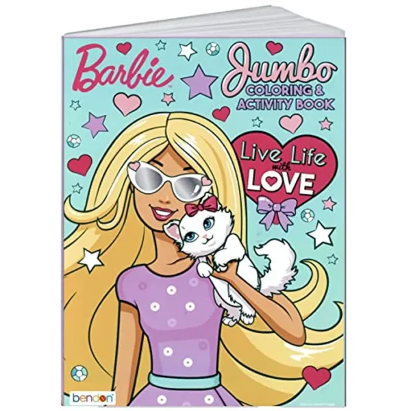 Lazy Days Barbie Live Life with Love - Libro para colorear y actividades - 96 páginas