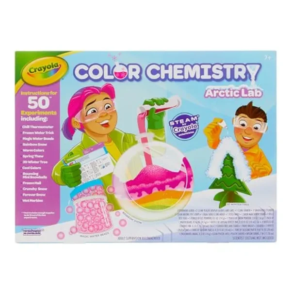 Crayola Arctic Color Chemistry Set para niños, actividades de vapor/tallo, juguete educativo, edades 7, 8, 9, 10