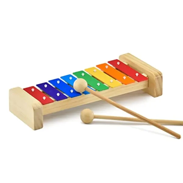 MUSICUBE Xilófono para niños, xilófono de madera con mazos, instrumento de música Orff para educación preescolar, kit de percusión para bebés, ajuste profesional, elección de regalo para niños