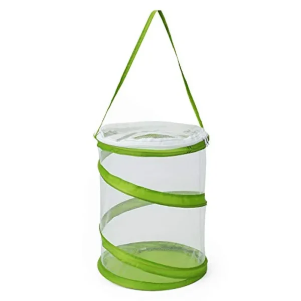 RESTCLOUD Jaula de hábitat para insectos y mariposas, terrario de malla transparente, transparente más fácil, 9 x 11 pulgadas de alto