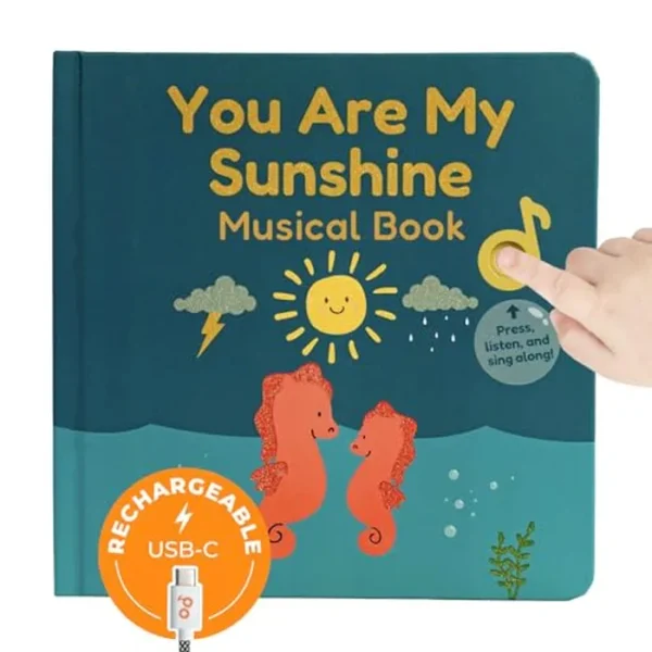Cali”s Nursery Rhymes Libros de rimas infantiles Libro Musical (idioma inglés) Presiona, escucha y canta con él. Mejor libro de sonido interactivo para niños pequeños 1-3. Juguete ganador de premios: