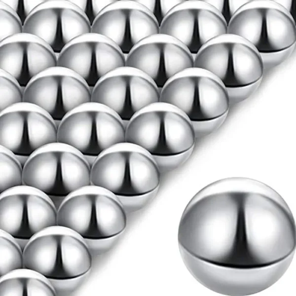 Ripeng 30 bolas de acero de repuesto de laberinto de 0.5 pulgadas, bolas de metal inoxidables de repuesto para carreras de canicas
