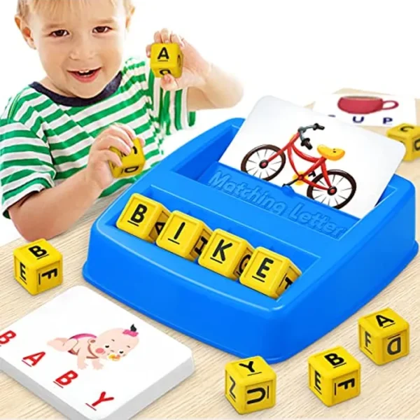 Juguetes educativos para niños de 3, 4 y 5 años, juego de letras a juego, juguetes de aprendizaje ABC preescolares para niños de 4 a 8 años, regalos de cumpleaños de Navidad para niños de 3 a 6