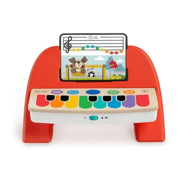 Baby Einstein Cal's First Melodies Magic Touch - Juguete musical de piano de madera para bebés, de 6 a 36 meses