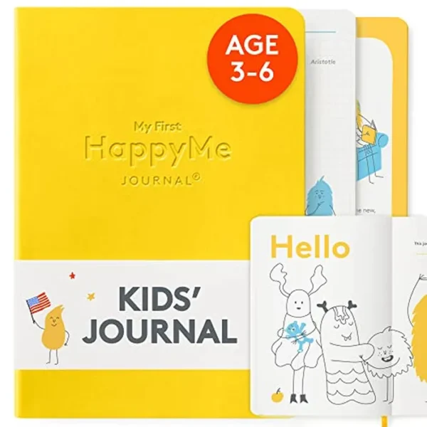 My First HappyMe Journal for Kids: Promociona la felicidad, cultiva hábitos positivos y nutre la curiosidad para los pequeños exploradores - Libro interactivo guiado para investigar mentes de niños de
