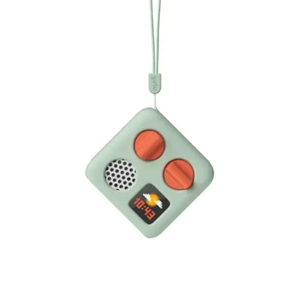 YOTO Mini chaqueta de aventura en sopa de rana (verde) con cordón de muñeca a juego, accesorio para mini dispositivo de audio para niños, cubierta de silicona antideslizante, funda protectora