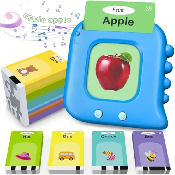 Tarjetas flash parlantes, tarjetas flash para niños con 240 palabras visuales, juguetes Montessori, juguetes sensoriales para autismo, juguetes de terapia del habla, regalos educativos de aprendizaje