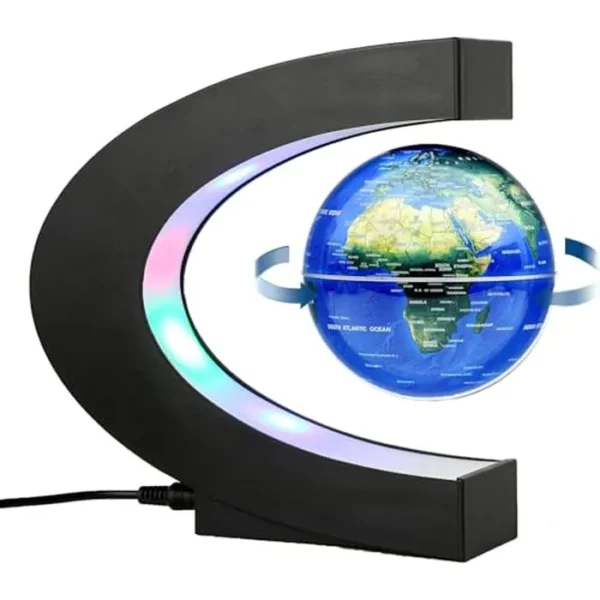 Globo flotante de levitación magnética con luz LED, antigravedad, mapa del mundo que levita la oficina, el hogar, el dormitorio, escritorio, decoración única de cumpleaños para hombres