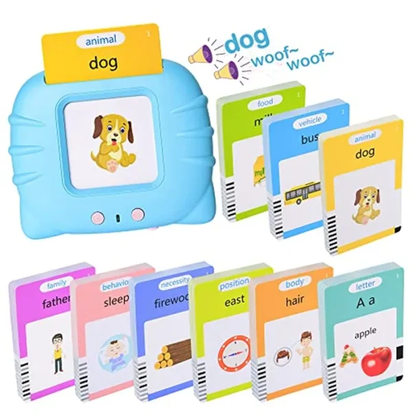 510 tarjetas flash parlantes para niños de 2 a 4 años, juguetes de terapia del habla de bolsillo para autismo, aprendizaje Montessori