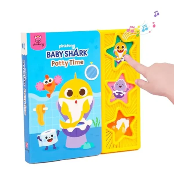 Pinkfong Baby Shark - Libro de sonidos para ir al baño: libro de cuentos interactivo de entrenamiento para ir al baño Juguetes de aprendizaje para bebés, aprendizaje educativo electrónico interactivo