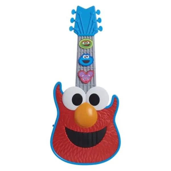 Plaza Sésamo Rock con guitarra Elmo, juego de disfraces y simulación, luces y sonidos, juguete musical preescolar, juguetes para niños a partir de 2 años Just Play