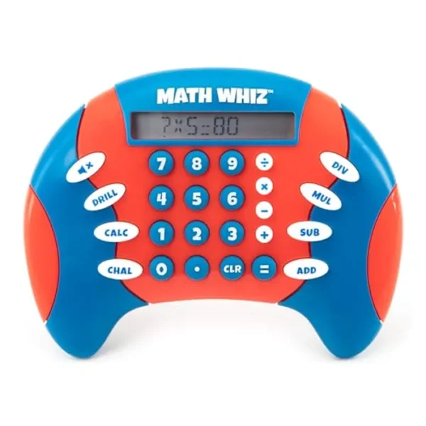 Educational Insights Math Whiz - Juegos electrónicos de matemáticas, suma, resta, división y multiplicación, juegos de mano para niños, herramientas interactivas de aprendizaje STEM para mayores de 6