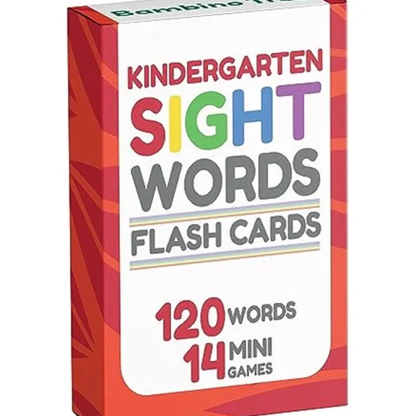 Sight Words Flash Cards Kindergarten - 120 palabras de alta frecuencia de la lista de palabras a la vista de Dolch y Fry's para edades de 4 a 6 años