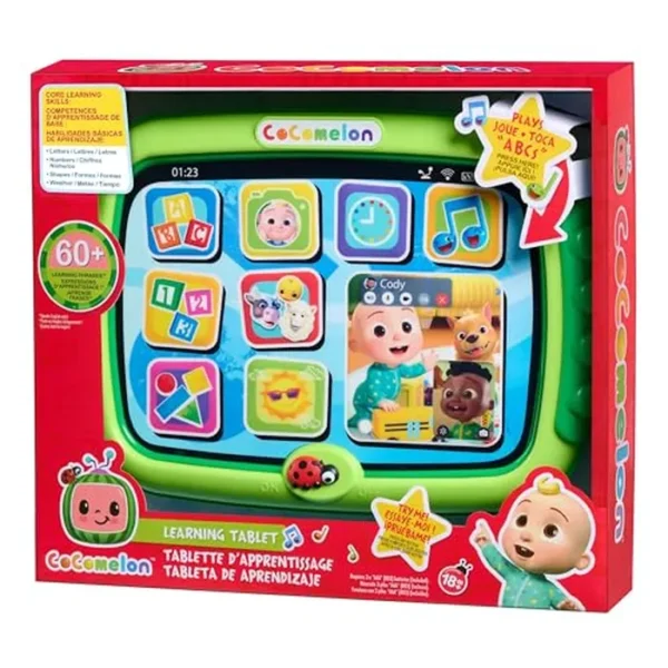Just Play Tableta de aprendizaje CoComelon, más de 60 frases de aprendizaje, canta la canción del alfabeto, juguetes para niños a partir de 18 meses