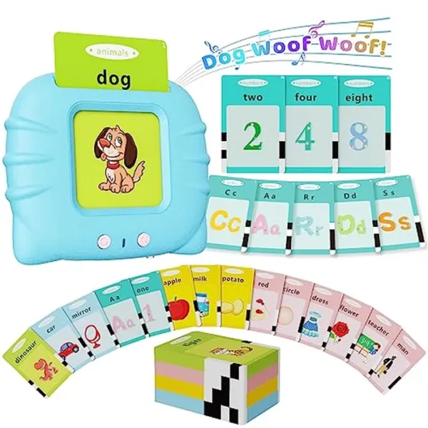 Juguetes para niños y niñas de 1, 2, 3, 4, 5, 6 años, juguetes sensoriales para niños autistas, aprendizaje educativo Montessori terapia del habla, 248 palabras visuales, regalos para niños