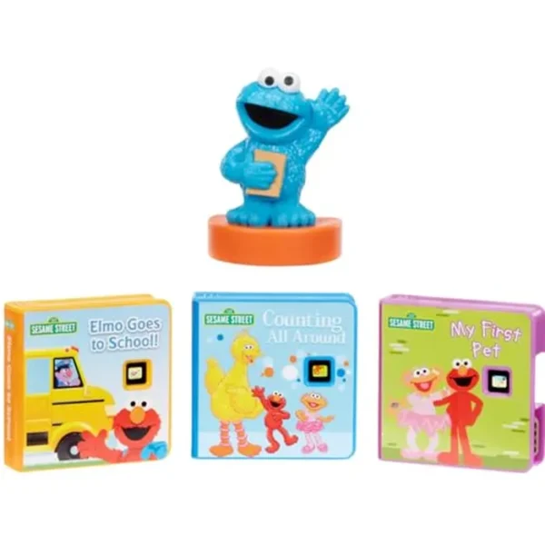Little Tikes Story Dream Machine Sesame Street Cookie Monster & Friends Story Collection, cuentos, libros, personaje de reproducción de audio, regalo y juguete para niños y niñas a partir de 3 años