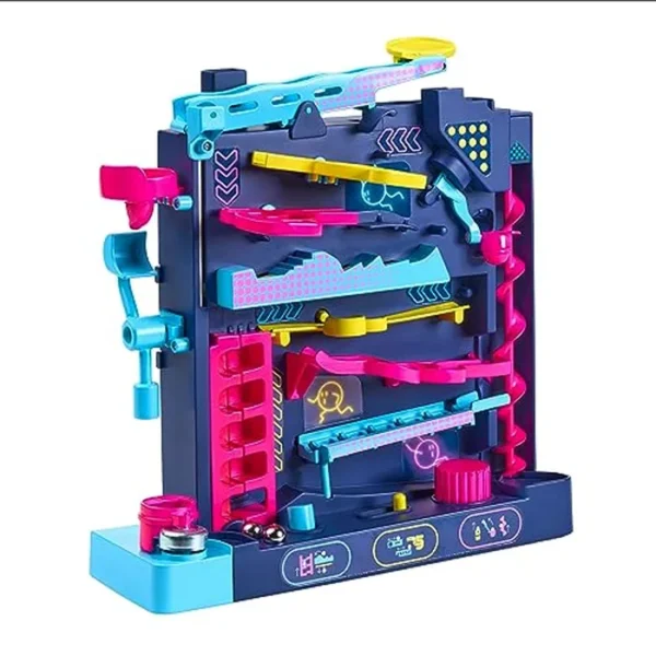 Screwball Scramble Level Up - Juego de mesa para niños, carrera de obstáculos cronometrada con canicas, juguetes navideños y juegos de Navidad, niños pequeños a partir de 5 años