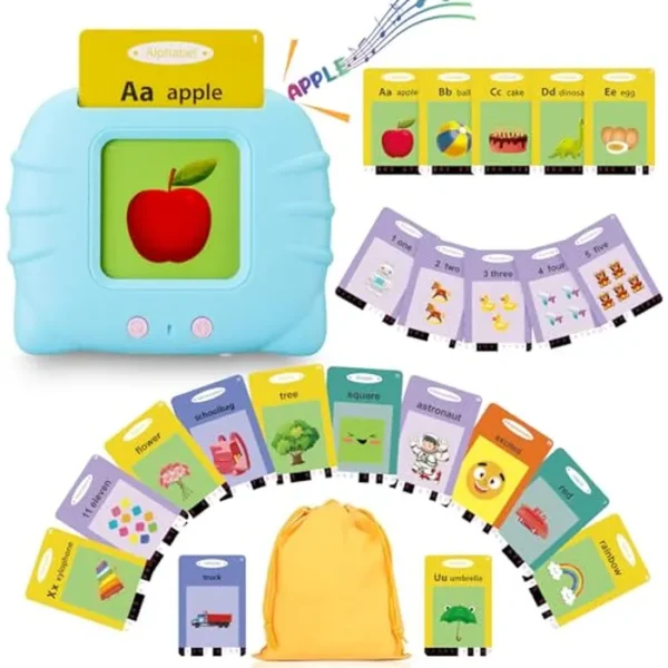 Tarjetas didácticas parlantes para niños de 1 a 5 años, juguete sensorial de terapia del habla y autismo con 336 palabras visuales, dispositivo de aprendizaje educativo Montessori regalo