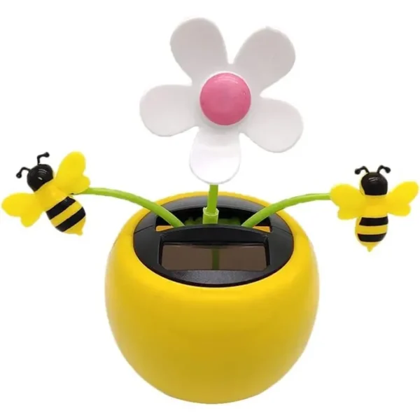 Flor de manzana, juguete solar de girasol, adorno de figuras, decoración de columpio de coche, alféizar de la ventana, juguetes y juegos