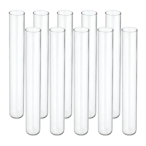 PATIKIL Tubos de ensayo de 0.7 fl oz, 50 recipientes de tubo de ensayo de fondo redondo transparente de 5.91 x 0.79 pulgadas para fiesta de cuentas, dulces, baño, almacenamiento de sal, experimento