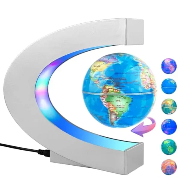 MOKOQI Globo de levitación magnético con luz LED, regalo tecnológico genial para hombres, padres, niños y niñas, regalos de cumpleaños para niños, globos flotantes, decoración de escritorio para