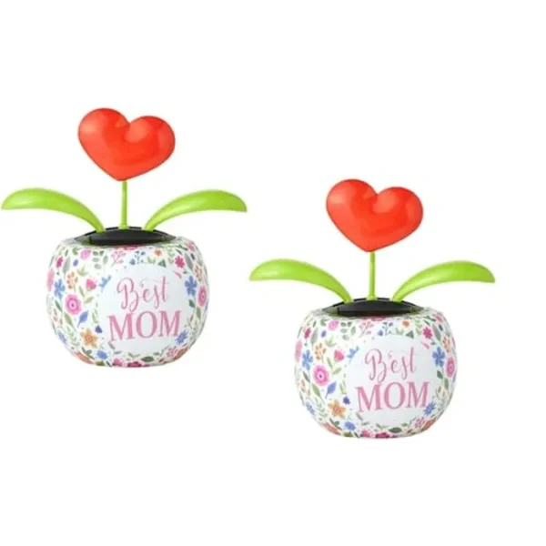2 juguetes solares bailarines, lindo insecto de flor con solapa de energía solar, juguete de baile oscilante para automóvil, decoración de alféizar de ventana, tablero de instrumentos de oficina,