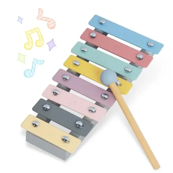Juguete musical de xilófono para niños con mazos seguros para niños, instrumento educativo para niños pequeños