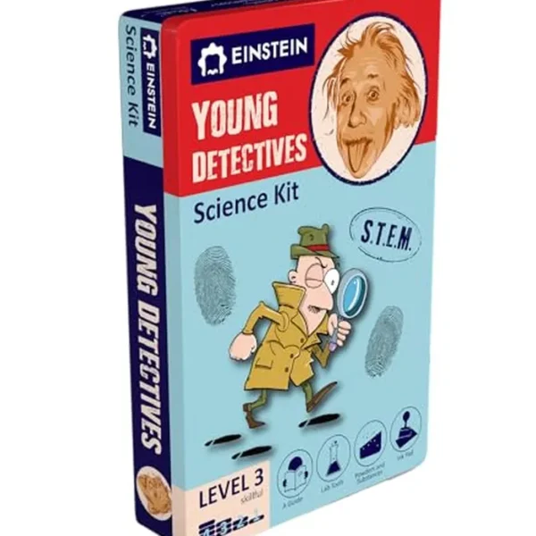 Kit de ciencia de laboratorio de jóvenes detectives de Einstein para niños. STEM para niños y niñas de 8 años en adelante. Emocionantes experimentos CSI en el interior. Guía detallada de imágenes