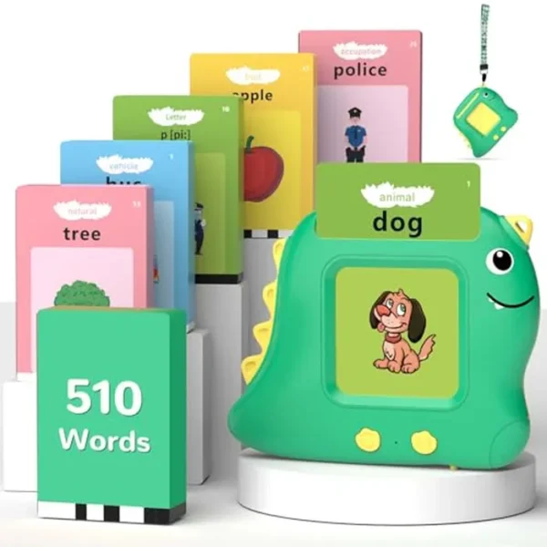 Juguetes para niños pequeños con 510 palabras visuales, juguetes de aprendizaje Montessori para niños pequeños de 1-3, 2-4, terapia sensorial del habla para niños y niñas de 2, 3, 4, 5, 6 años