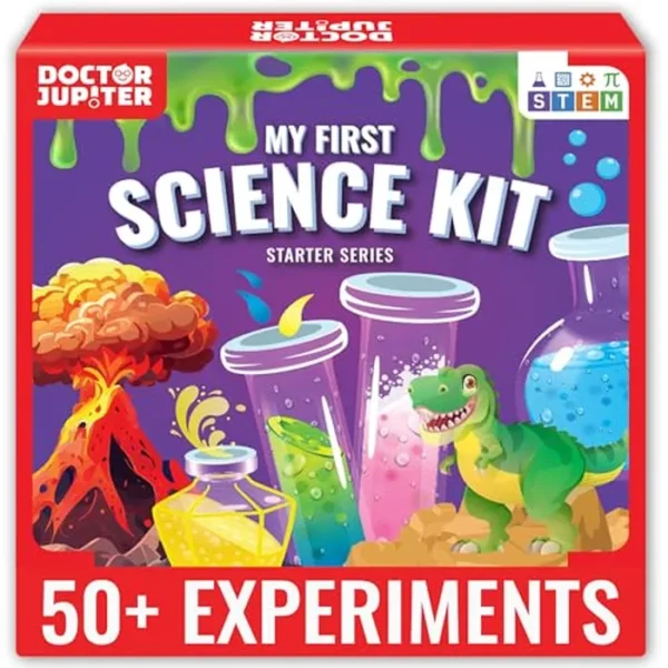 Doctor Jupiter My First Science Kit for Kids Ages 4-5-6-7-8-9-10-11-12 | Ideas de regalos de cumpleaños para niños y niñas de 4 años en adelante | Juguetes educativos y de aprendizaje STEM |