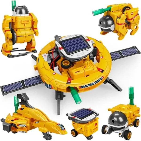 STEM 6 en 1 - Robot educativo de energía solar para niños, kit de ciencia para niños de 8 a 12 años, juguetes educativos, gran regalo para niños y niñas de 8, 9, 10, 11, 12 años