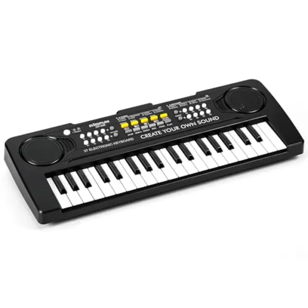 Raimy Teclado de piano de 37 teclas para niños, teclado portátil, piano de aprendizaje temprano, instrumentos musicales electrónicos, juguetes de regalo para niños y niñas de 3 a 9 años