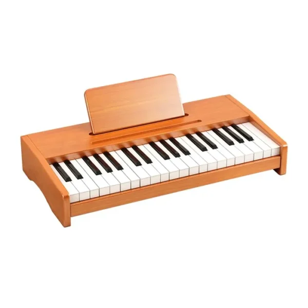 Teclado de piano para niños, piano digital de 37 teclas para niños, instrumento educativo de música para niños pequeños, piano de madera para niñas y niños mayores de 3 años
