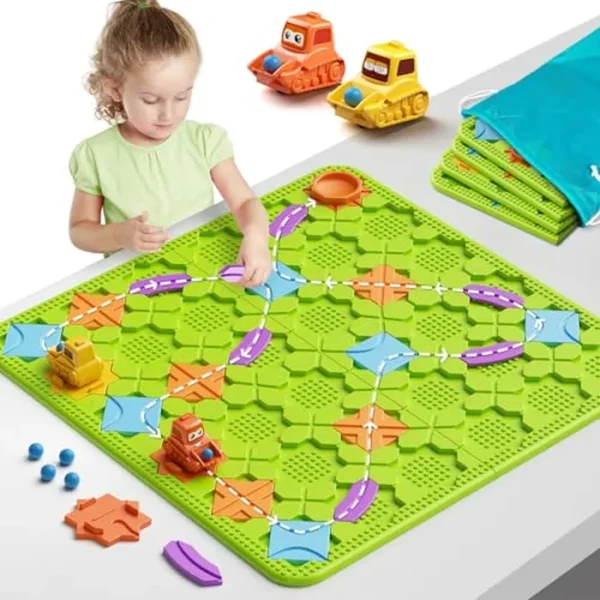 Kits de lógica de actividad cerebral, juegos de mesa y rompecabezas con más de 200 desafíos, 4 niveles de dificultad para niños de 3 a 10 años, juegos educativos de laberinto de aprendizaje para niños
