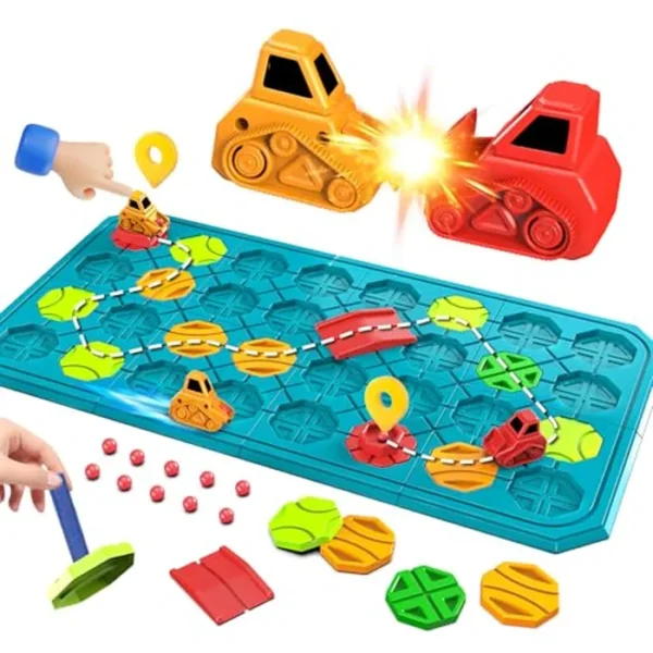 Juegos de mesa Stem - Rompecabezas de lógica Montessori - Juguetes educativos de construcción de carreteras para niños de 3 a 8 años