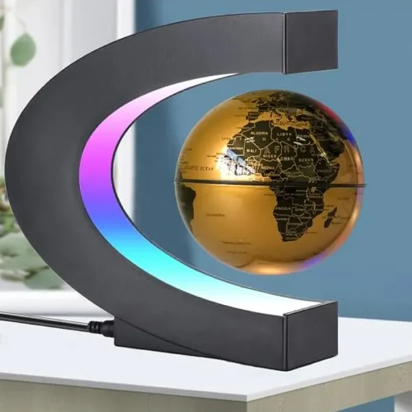Globo flotante de levitación magnética con luz LED, decoración de oficina, decoración de escritorio de globos levitantes, regalos de vacaciones para hombres, padre, marido, novio, niños, jefe, regalos