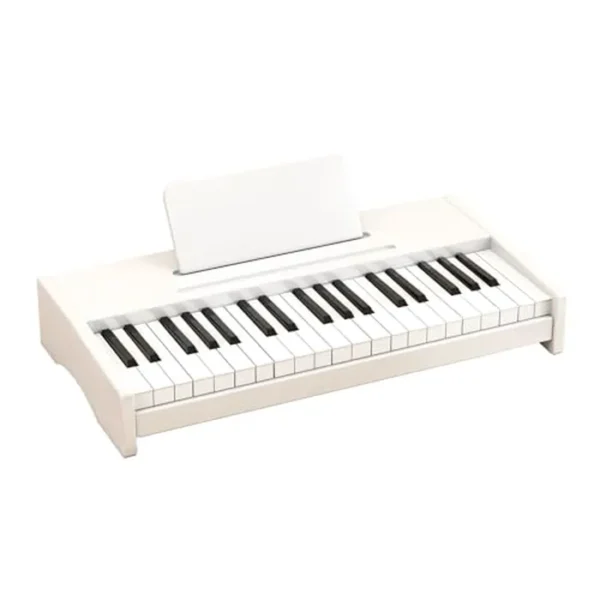 Teclado de piano para niños, piano digital de 37 teclas para niños, instrumento educativo de música para niños pequeños, piano de madera para niñas y niños mayores de 3 años