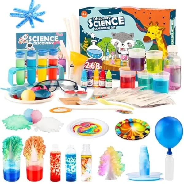 Kit de ciencia de experimentos para niños de 6 a 12 años, conjunto científico de aprendizaje educativo de química y física y proyecto STEM, regalos de cumpleaños y juguetes para niños y niñas