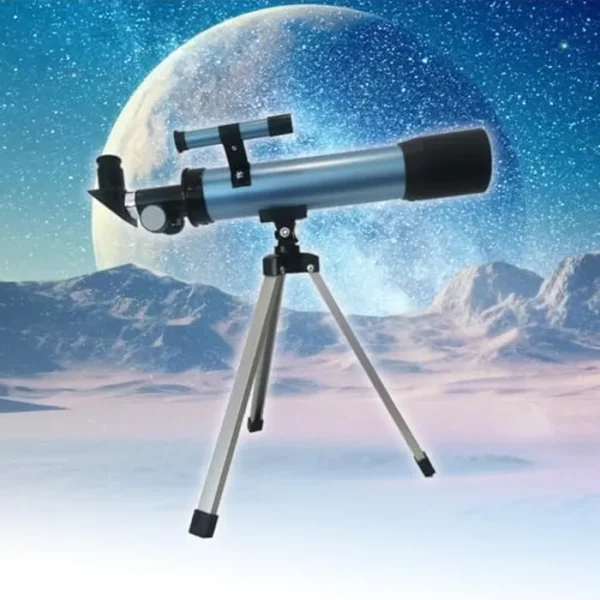 Telescopio astronómico para niños de 8 a 12 años con trípode para principiantes 20X-100X 1.969 in Apertura 15.748 in | Regalo educativo para observación de aves lunares para niños, niñas y